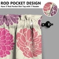 thumbnail image 4 of Farmhouse Vintage Curtains 36 Inch - 3 Panel Boho Wildflower Set with Rustic Floral Print, Rod Pocket Drapes, 4 of 5
