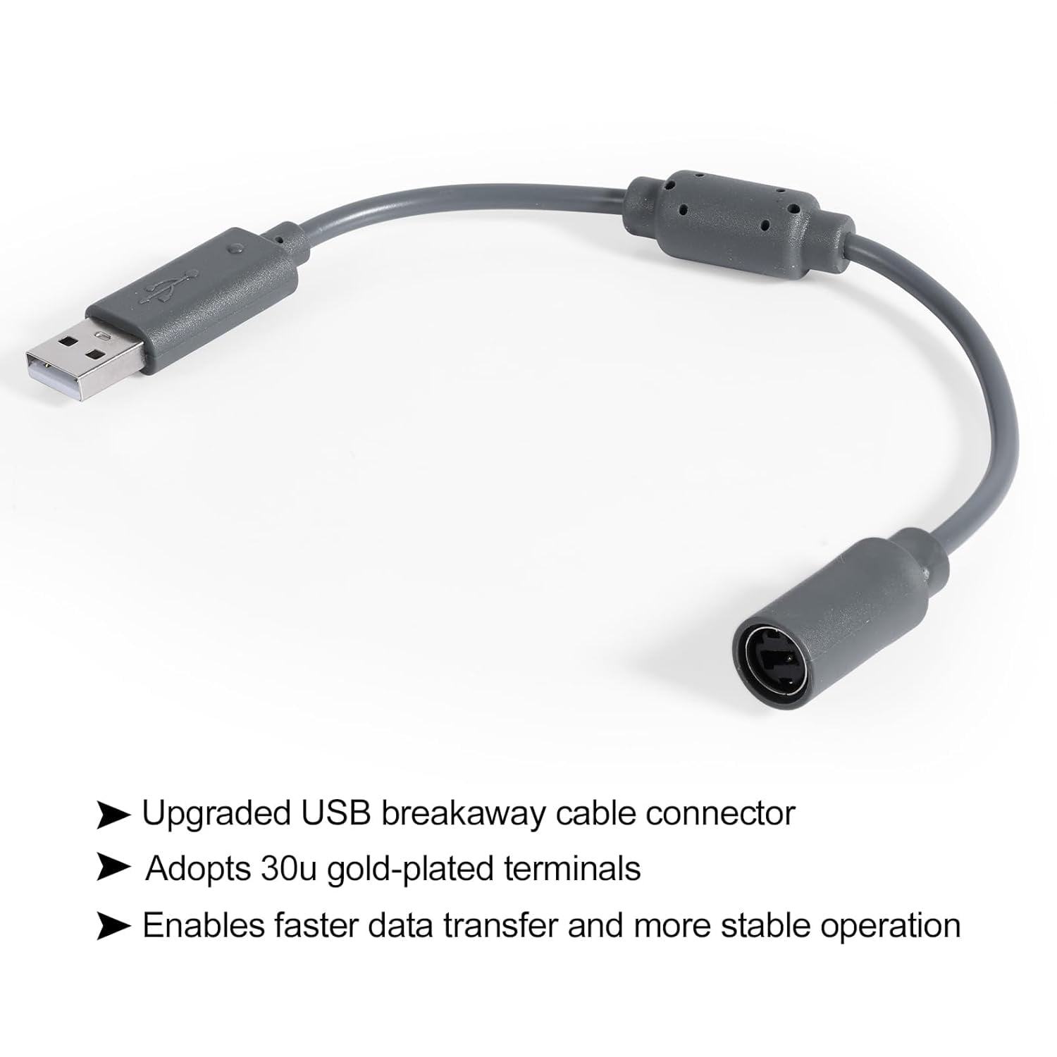 XD3-USB Breakaway Cable, Racing Wheel Cable for Logitech G920 & Ferrari 458 Fast Data Transmission Replacement USB Breakaway Cord Adapter Accessory for Guitar Controller, Game*3