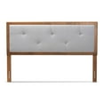 thumbnail image 3 of Baxton Studio Abner Light Gray and Brown Finished Wood King Size Headboard, 3 of 9