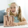 thumbnail image 4 of Personalized Wooden Alphabet Letter Money Box, Custom Name Deposit Bank with Transparent Acrylic Cover, Handcrafted Eco-Friendly Saving Bank for Home Decor or Gift, 4 of 5