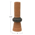 thumbnail image 2 of Bloomingville Handmade Debossed Terra-cotta Vase, Terra-cotta Color & Black, 2 of 9