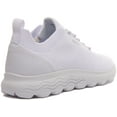 thumbnail image 3 of Geox D Spherica A Women's Lace Up Knitted Fabric Casual Sneakers In White Size 8, 3 of 6