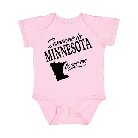 

Inktastic Someone in Minnesota Loves Me Gift Baby Boy or Baby Girl Bodysuit