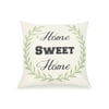 Pal Fabric Blended Linen Square 18x18 Pillow Cover Home Sweet Home Love