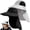 2pack-light Gray+black, variant on Sun Hat for Men Women with Neck Flap,UPF 50+ UV Protective Hiking Fishing Hats,Wide Brim Sun Hat for Women&Men