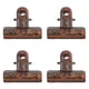 thumbnail image 1 of 4 pinzas Bulldog: pinzas metálicas con bisagra de estilo antiguo oxidado. Pinzas seguras para fotos y papel, para manualidades, bolsas de comida, portapapeles y pósteres., 1 of 8