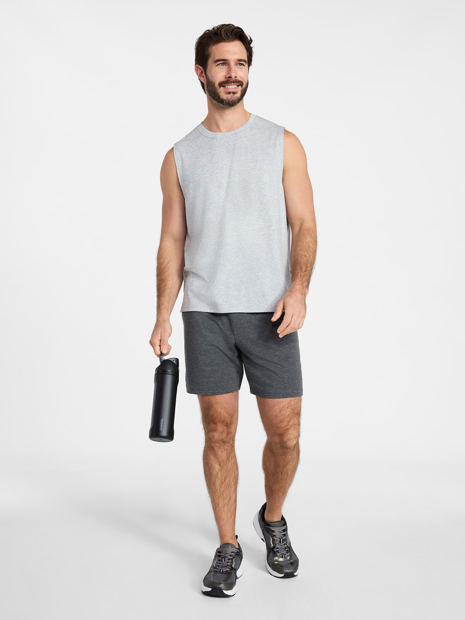 Athletic Works Men's and Men's Big & Tall Tri-Blend Muscle Tee, Sizes XS-4XLT