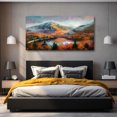 Abstract Canvas Wall Art White Mountain2 Landscape Painting Wall Decor