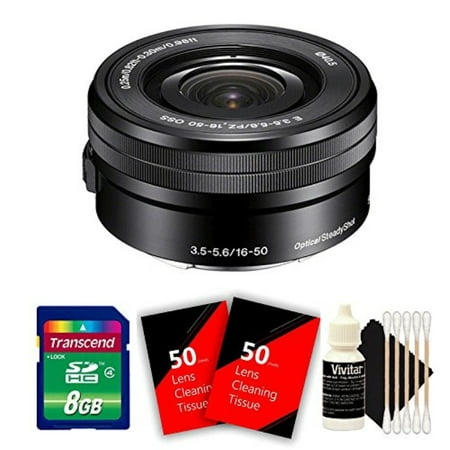 Sony 16-50mm f/3.5-5.6 OSS Alpha E-mount Retractable Zoom Lens with 8GB Top Accessory