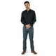 thumbnail image 1 of Camisa Negra Manga Larga De Vestir Para Hombre Estilo Casual Slim Fit, 1 of 4