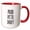 Red/White, variant on 3drose, Proud Pittie Daddy, 11oz Two-tone Red Mug