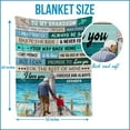 thumbnail image 2 of to My Grandson Blanket, Grandson Gifts from Grandma Grandpa Grandparents, Blanket Gifts for Christmas Birthday Graduation Anniversary Thanksgiving, Idea Gifts Throw Blanket, 2 of 6
