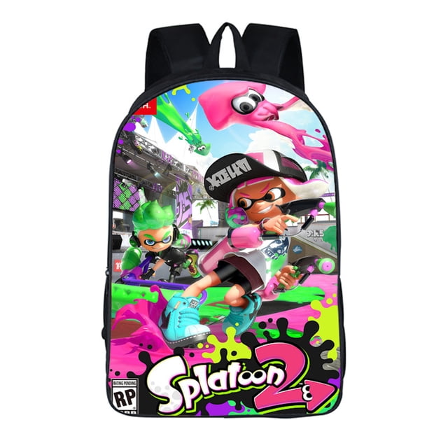 Mochila escolar Splatoons Kids Children de poliéster, 29 x 12,5 x 42 cm