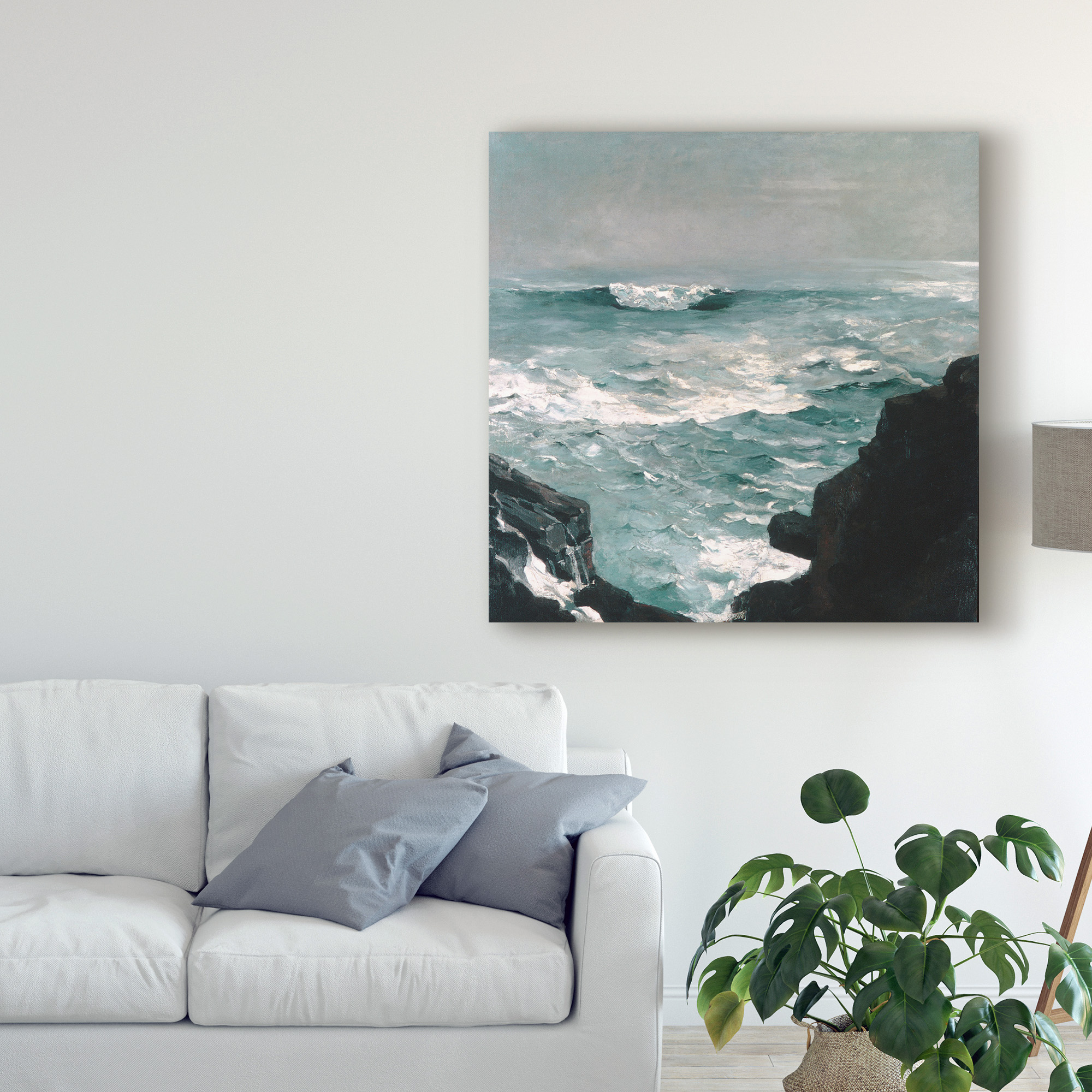 Trademark Fine Art 'Cannon Rock, 1895 ' Canvas Art by Winslow Homer