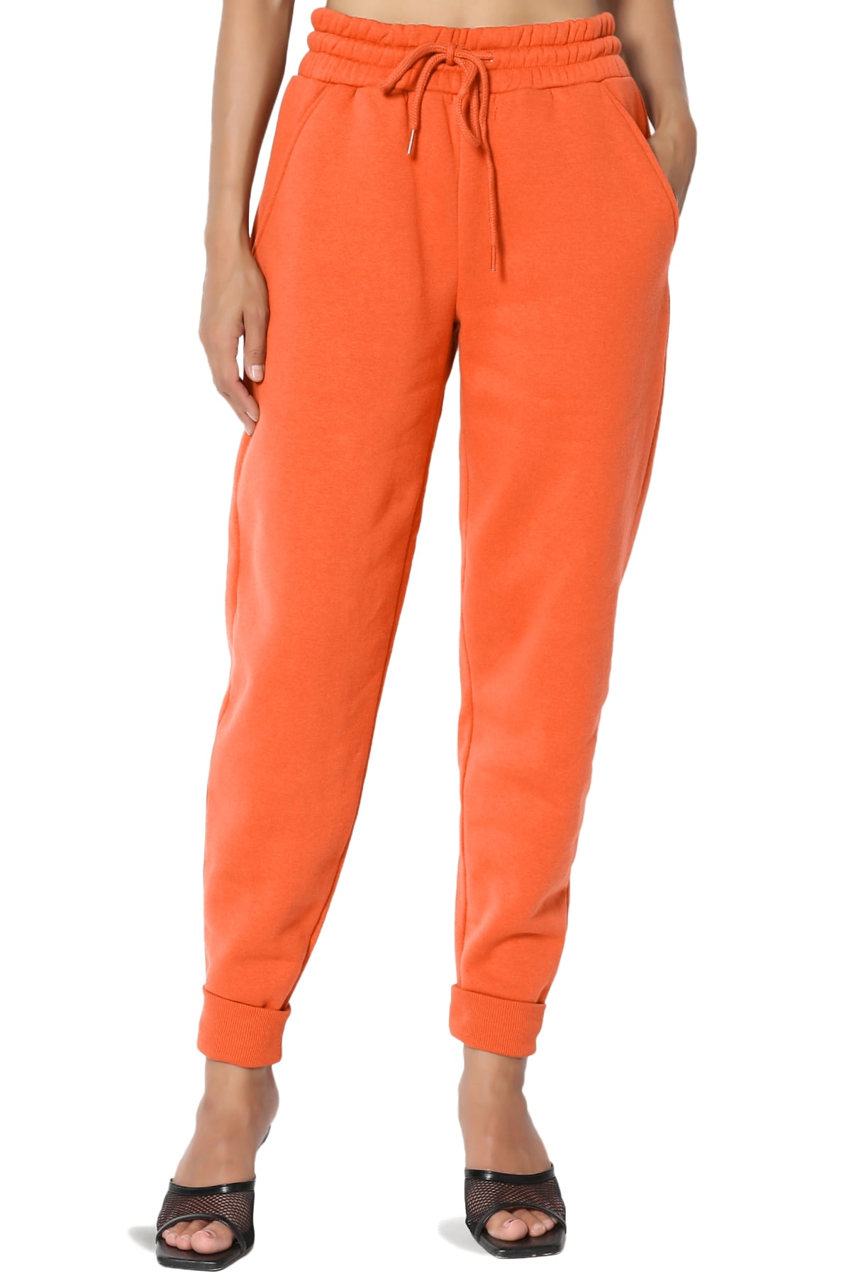 orange sweatpants womens