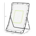 thumbnail image 2 of Soozier 4x5.7ft Baseball Rebounder Net - Black Steel Frame, Pitching & Fielding Trainer for Sports Practice, Portable & Weather-Resistant Training Aid, 2 of 7