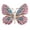 Pink, variant on Multi-color Crystal Rhinestone Winged Butterfly Pin Brooch BZ030 (pink)