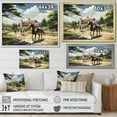 thumbnail image 4 of Designart "Country Clubs Equestrian gracefulness III" Animals Floater Framed Canvas Print, 4 of 7