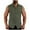 Army Green, variant on GERsome Men's Tank Tops Sleeveless Button Down Beach Tank Shirts Solid Color Muscle T Shirts Vest with Pockets M-3XL