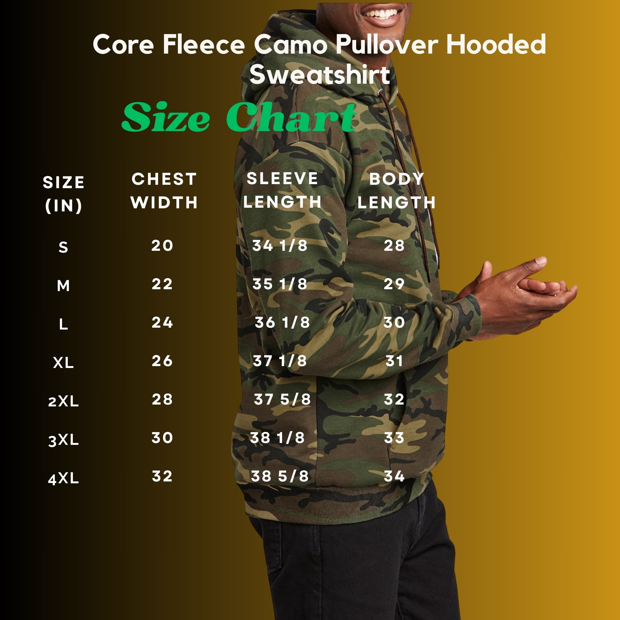 Mafoose Men's Core Fleece Classic Camo Pullover Hooded Sweatshirt Desert Camo S