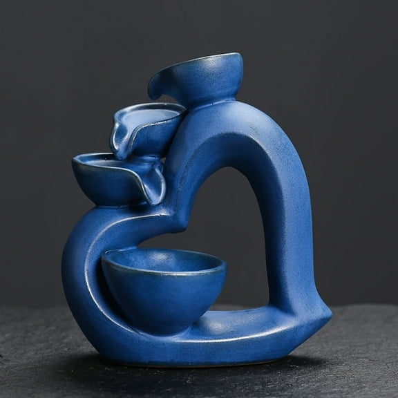 1pc Heart-Shaped Backflow Incense Burner, Valentine's Gift for Yoga & Home Decor (Without Incense)