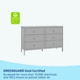 thumbnail image 4 of Graco Universal 6 Drawer Nursery Double Dresser, Pebble Gray, 4 of 12