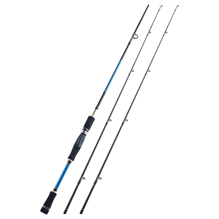 Goture Fishing Rod Carbon Fiber Casting&Spinning Rod with 2-Tip M and ML  Travel Fishing Rod Portable Bass Fishing Pole, Freshwater or Saltwater
