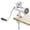 Silver, variant on KFFKFF Manual Meat Grinder 304 Stainless Steel Hand Grinder & Steel Table Clamp