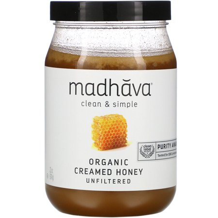 Madhava Natural Sweeteners  Clean & Simple  Organic Creamed Honey  Unfiltered  22 oz Pack of 3