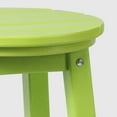 thumbnail image 5 of WestinTrends Malibu 24" HDPE Outdoor Patio Round Counter Height Bar Stool, Lime, 5 of 7