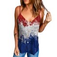 thumbnail image 2 of Chaleco de tirantes con cuello en V y estampado del Día de la Independencia sin mangas a la moda para mujer Pompotops qyievc2102, 2 of 9