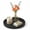 Black, variant on METEOROCK 9 Inch Round Silicone Bathroom Tray Marble Pattern, Decorative Bathroom Vanity Tray for Candle Key Skincare Perfume Storage, Waterproof Counter Organizer Tray for Soap & Accessories