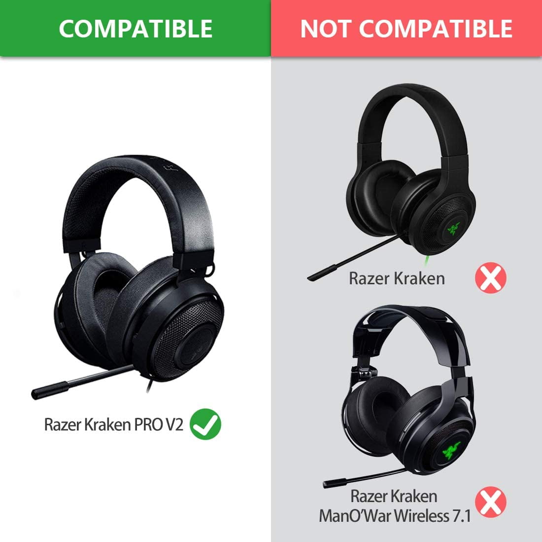 Earpad Razer Kraken Pro V2 Cushion Replacement Earpads Ear Pad
