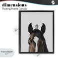 thumbnail image 4 of Stupell Industries Contemporary Quiet Companion Horse & Bird Black Floating Frame Canvas Art, 17 x 21, by Svetlana Aleynikova, 4 of 8