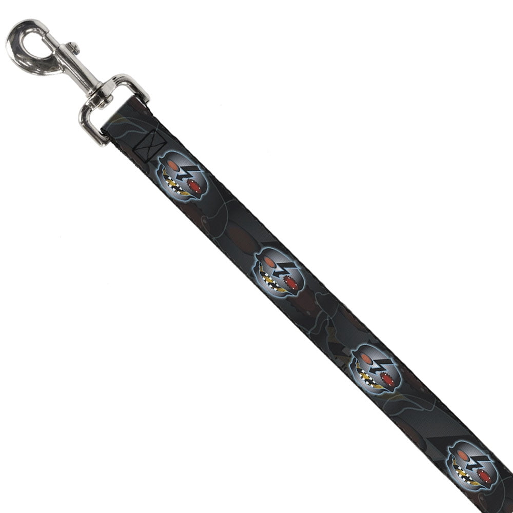 Buckle-Down Pet Leash, Dog Leash, High Voltage Skull, 6 Feet Long 1.0 Inch Wide