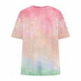 thumbnail image 4 of Ashyfjp Graphic Tees for Women Fashion Tie-Dye Short Sleeve Crew Neck T-Shirts Casual Summer Tops Plus Size Tops for Women, Size S-5XL, 4 of 4