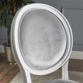 thumbnail image 2 of Noble House Phinnaeus Contemporary Velvet Dining Chairs, Set of 2, Glossy White, 2 of 4