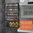 thumbnail image 2 of 5 Tier Adjustable Wall Mount Spice Rack Organizer with Hooks for Kitchen Pantry, 2 of 6