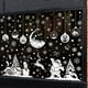 thumbnail image 1 of 9 hojas de pegatinas navideñas para ventanas, copos de nieve, decoración navideña, pegatinas para ventanas, pegatinas navideñas para ventanas, pegatinas electrostáticas reutilizables de PVC para, 1 of 5