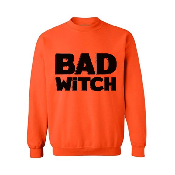 Awkward Styles Bad Witch Sweatshirt Funny Halloween Sweater Halloween Witch Outfit Dia de los Muertos Sweater for Men and Women Day of the Dead Gifts Halloween Party Sweatshirt Witch Sweater
