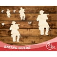 thumbnail image 3 of Unfinished Wood Shooting Soldier Shape | DIY Craft Cutout | up to 46" DIY 16" / 1/8", 3 of 3