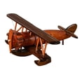thumbnail image 2 of Milaget Collectible Plane Small Wooden Biplane Ornament for Study Livingroom Parties A, 2 of 9