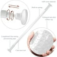 thumbnail image 4 of Room Divider Spring Tension Curtain Rod 51 to 146 inches,Adjustable Shower Curtain Rods,No Drilling,Closet Telescopic Rods,Expandable Balcony Tension Pole,White, 4 of 7