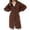 Coffee, variant on Ediodpoh Long Cardigans for Women Sweater Coat Casual Loose Knit Button Front Open Front Oversized Fall Winter Outwear Pink L