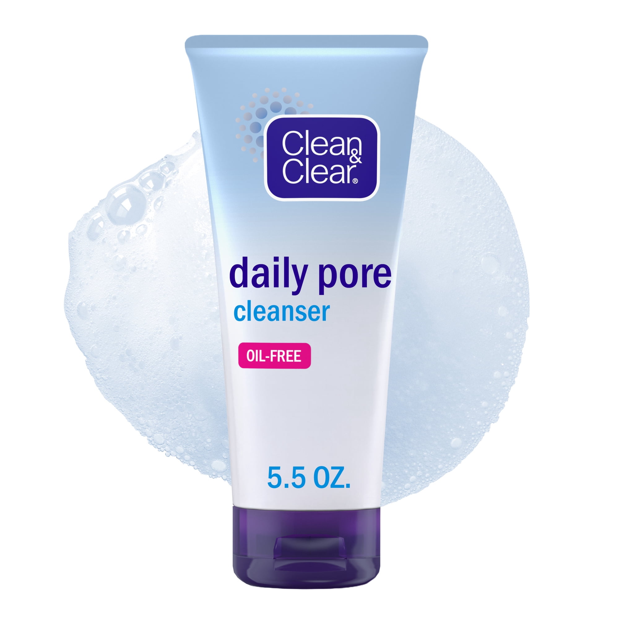 Clean & Clear Daily Pore Facial Cleanser for Acne-Prone Skin, 5 fl. oz
