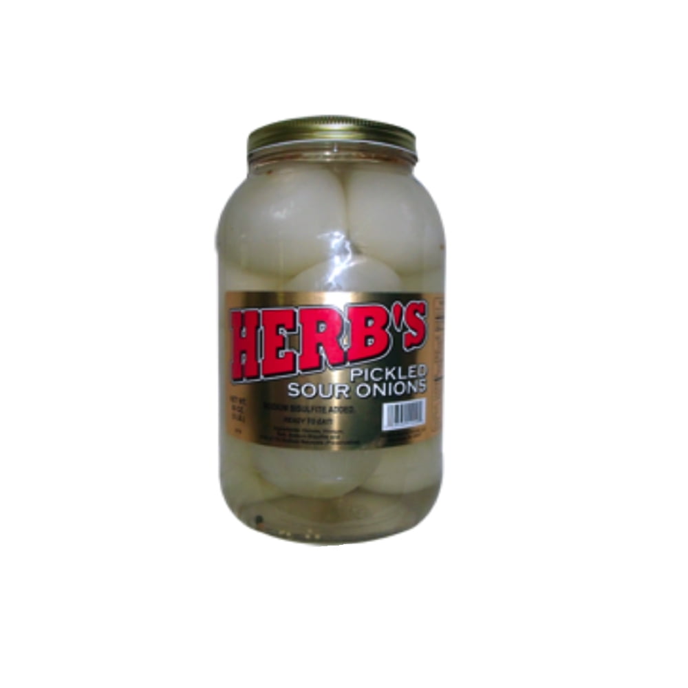 Herb's Pickled Sour Onions 15 Count Jar