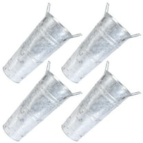 LEORX 4Pcs Decorative Metal Flower Bucket Vintage Style Planter for Home Garden