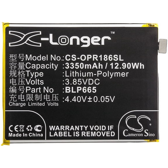 3350mAh BLP665 Battery for OPPO CPH1861 F7 Youth CPH1859 Realme 1