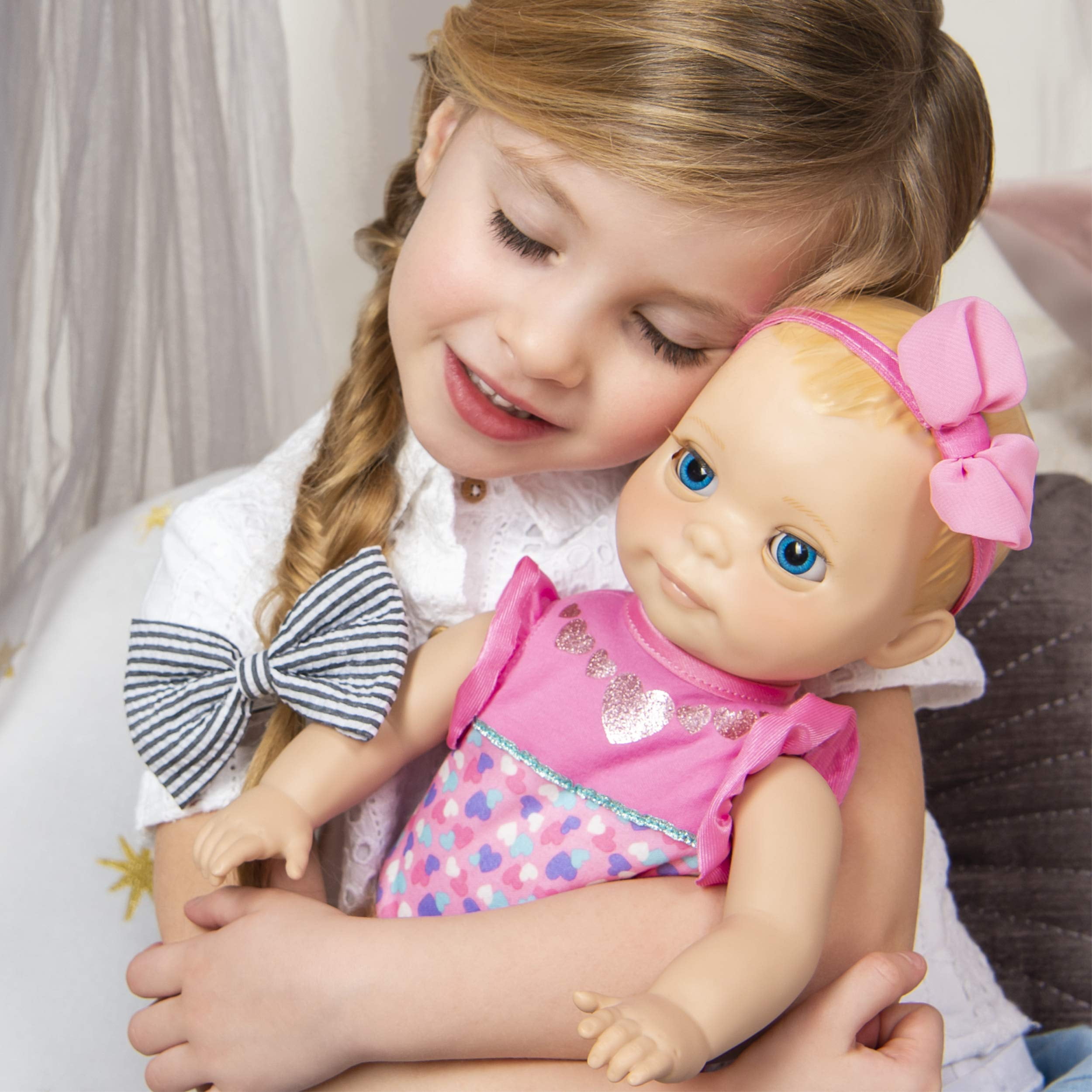 Brand New Luvabella Newborn Interactive Baby Doll Blonde Hair