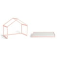 thumbnail image 3 of Little Seeds Trellis Toddler House Bed, Rosewater Pink, 3 of 19